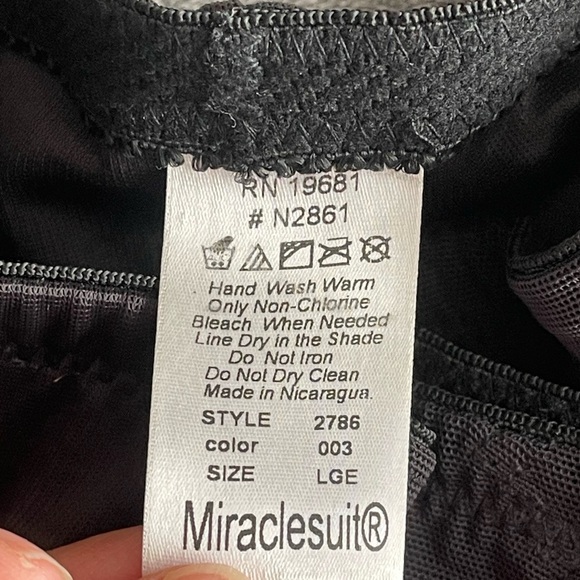 Miraclesuit Sexy Sheer Shaping Waist Cincher Size Large Black - Picture 7 of 8